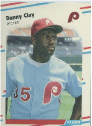 1988 Fleer Update Baseball Cards       108     Danny Clay